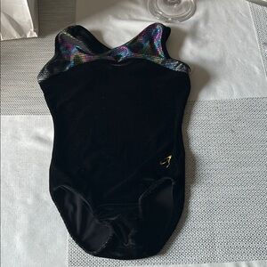 Kids Black and Multicolor Leotard